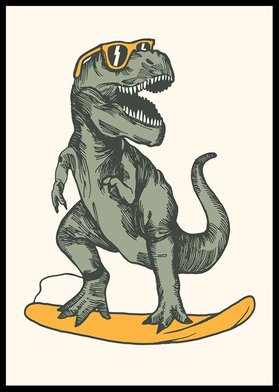 T-rex Dino Surfing-2