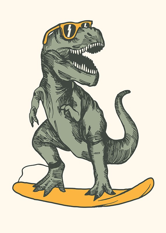 T-rex Dino Surfing-3