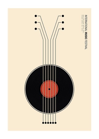 Poster Vinyl Guitarr Music
