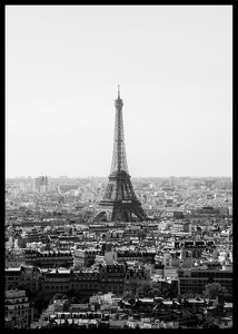 La Torre Eiffel De Paris B&W-2