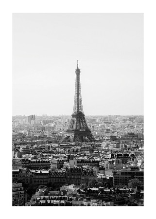 Poster La Torre Eiffel De Paris B&W