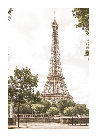 Poster The Eiffel Tower Paris France