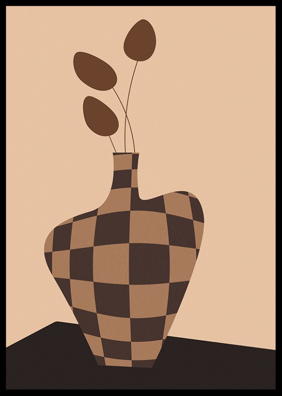 Checkered Vintage Vase No2-2
