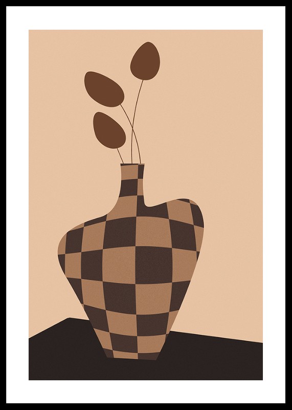 Checkered Vintage Vase No2-0