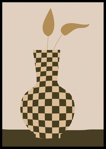 Checkered Vintage Vase No1-2