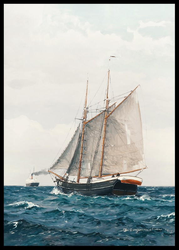 Marine Med Sejlskib Og Dampskib By Benjamin Olsen-2