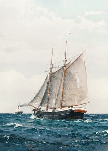 Marine Med Sejlskib Og Dampskib By Benjamin Olsen-3