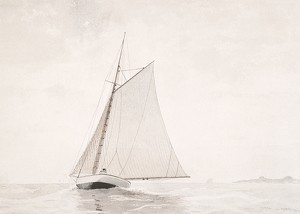 Sailing Off Gloucester By Winslow Homer-3