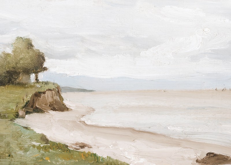 Beach Near Etretat By Jean-Baptiste-Camille Corot-3