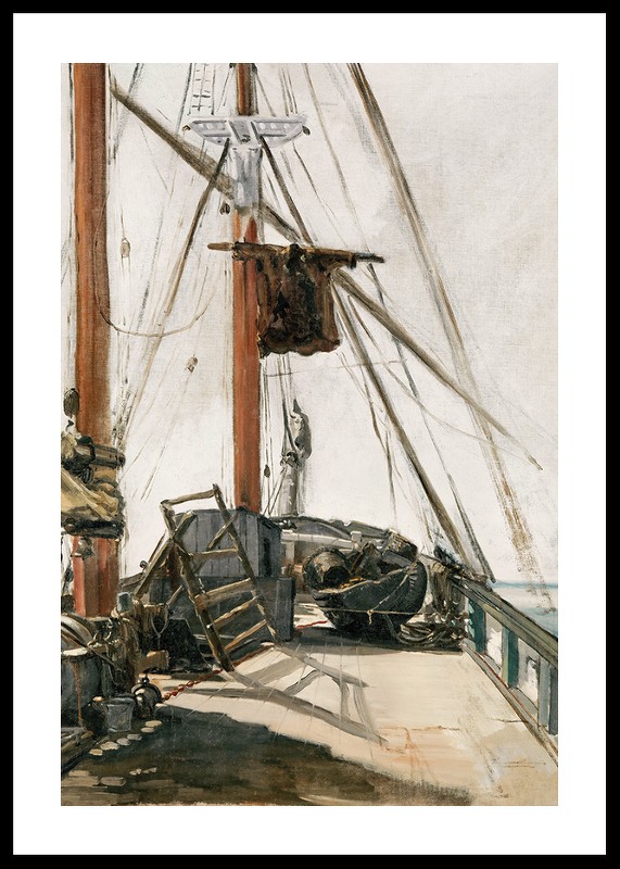 The Ship's Deck By Édouard Manet-0