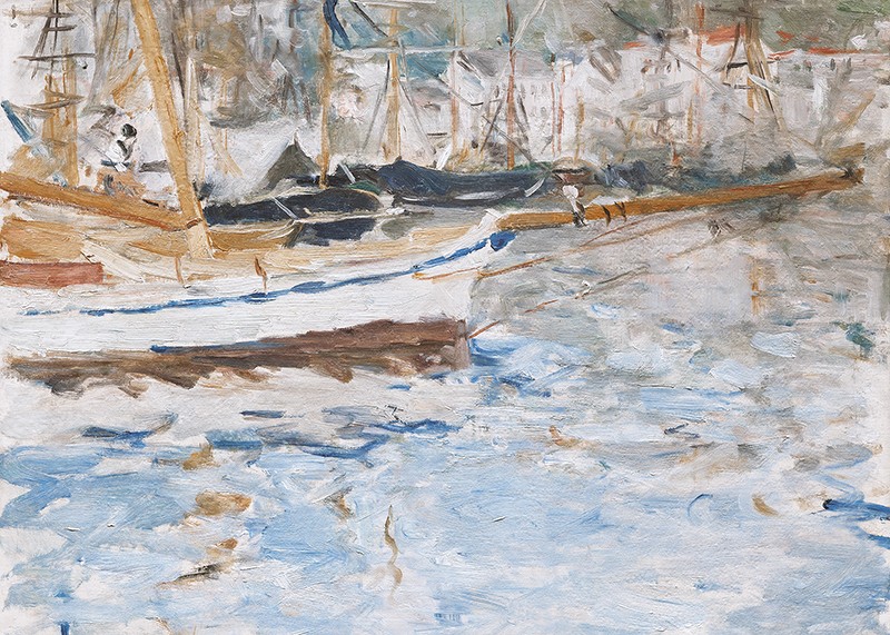 The Port Of Nice By Berthe Morisot-3