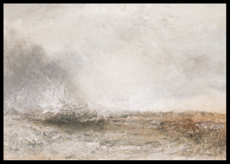 Stormy Sea Breaking On A Shore By Joseph Mallord William Turner-2