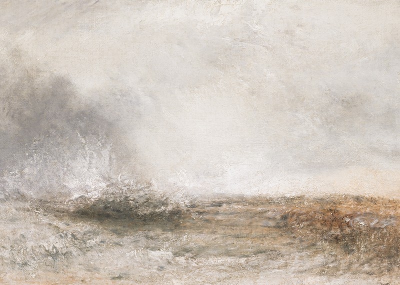 Stormy Sea Breaking On A Shore By Joseph Mallord William Turner-3