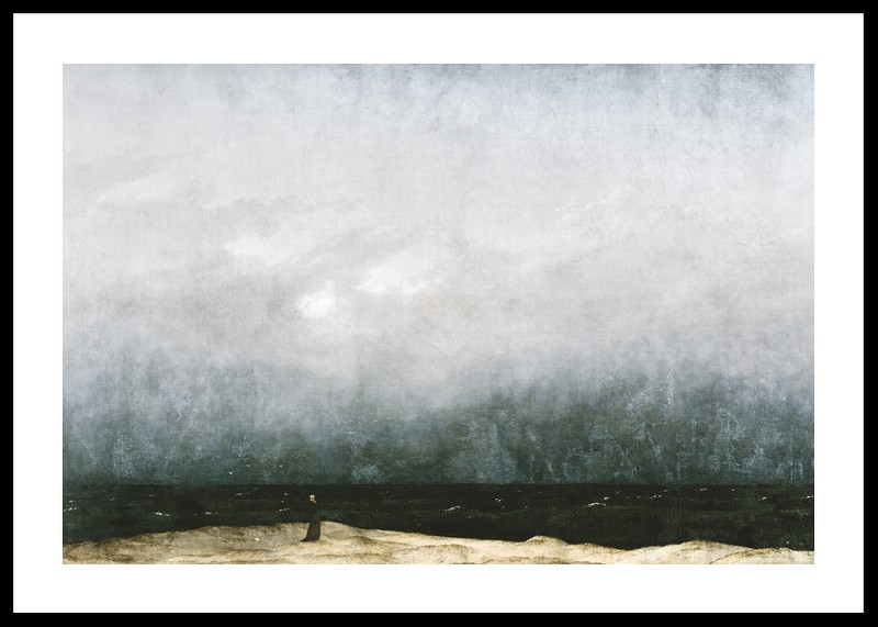 Der Mönch Am Meer By Caspar David Friedrich-0