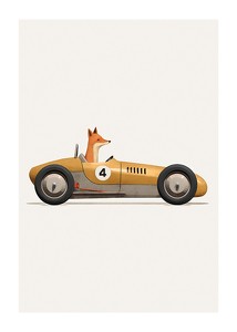 Fox In Toy Car-1