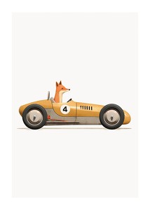 Poster Fox In Toy Car
