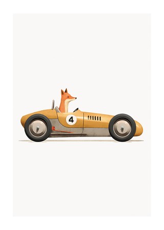 Poster Fox In Toy Car