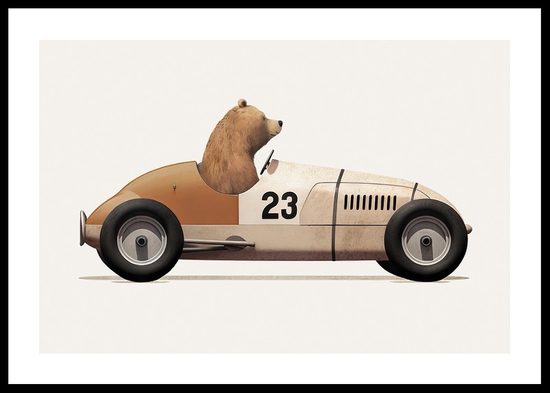 Bear In Toy Car-0