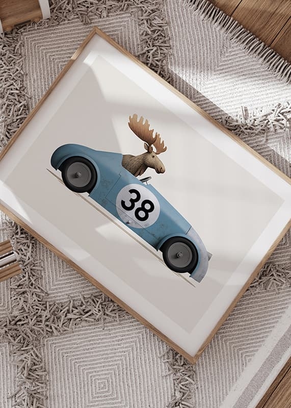 Poster Moose In Toy Car crossfade