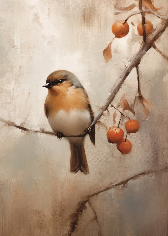 Bird On Branch-3