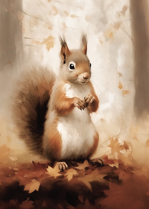 Squirrel Watercolor-3