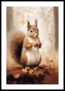 Squirrel Watercolor-0