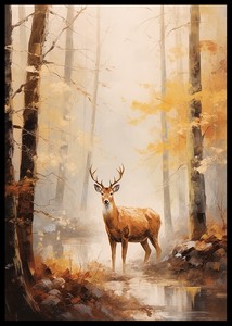 Deer In Autumn-2