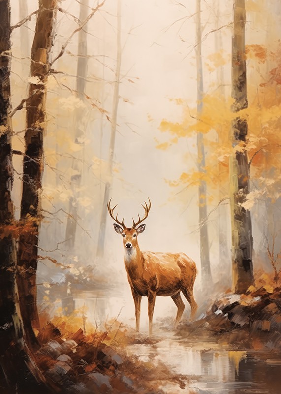 Deer In Autumn-3