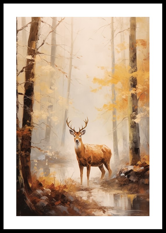 Deer In Autumn-0