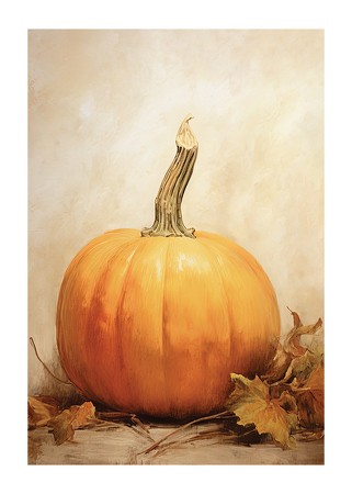 Poster Autumn Pumpkins No1