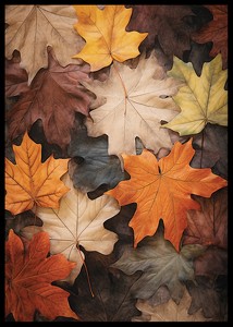 Multicolored Autumn Leaves-2