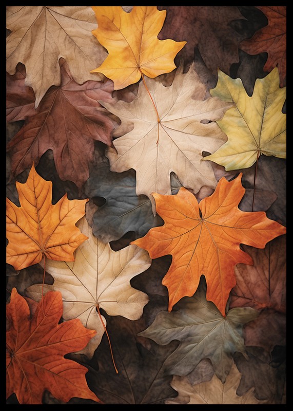 Multicolored Autumn Leaves-2