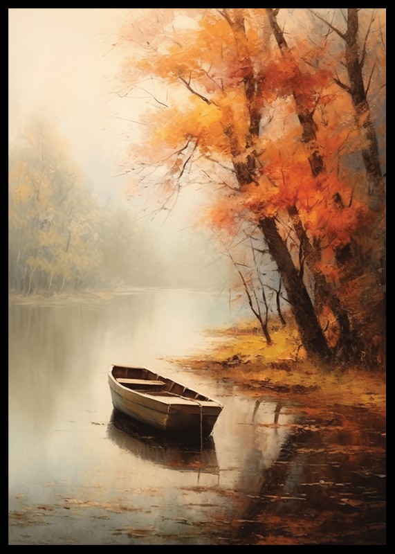 Rowing Boat In Autumn-2