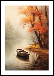 Rowing Boat In Autumn-0