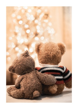 Poster Teddy Bears By Christmas