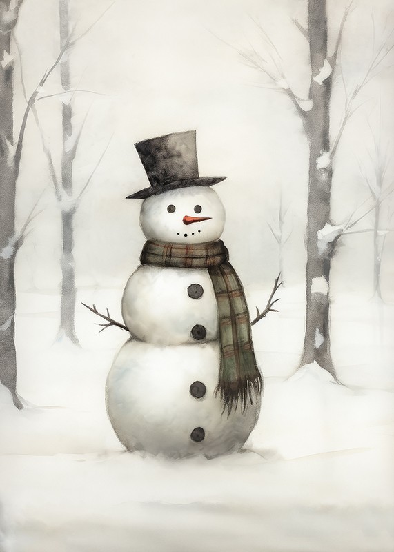 Winter Snowman-3
