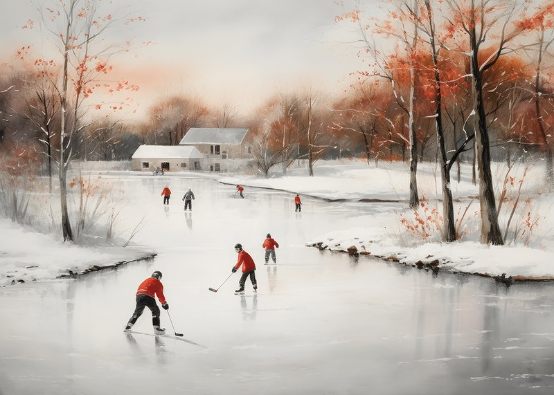 Ice Skates In Winter-3