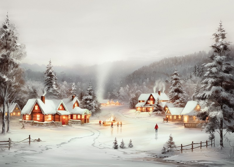 Winter Village No1-3