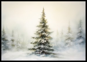Winter Morning Pine Tree-2
