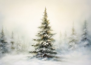Winter Morning Pine Tree-3