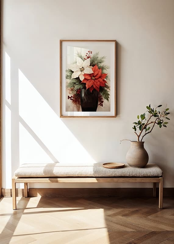 Poster Poinsettia Flowers crossfade