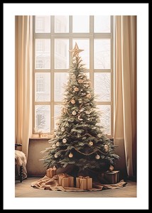 Christmas Tree By Window-0
