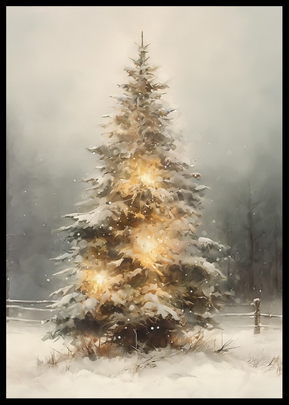 Winter Tree With Lights-2