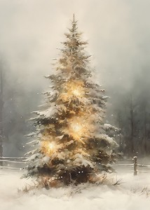 Winter Tree With Lights-3