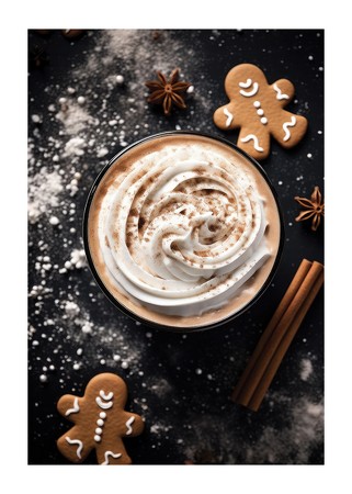 Poster Hot Drink Christmas Baking