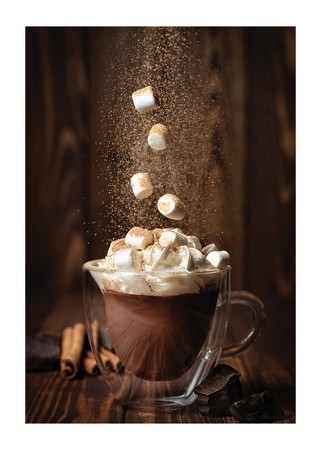 Poster Hot Chocolate Marshmallows No4
