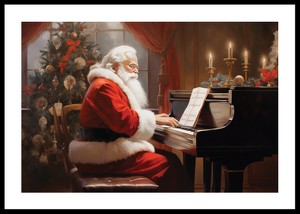Santa On The Piano-0