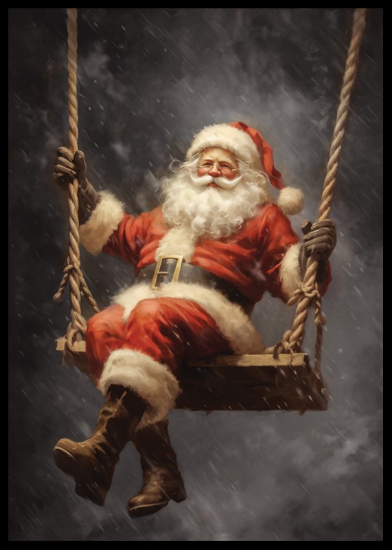 Santa On A Swing-2