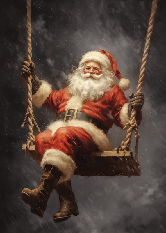 Santa On A Swing-3