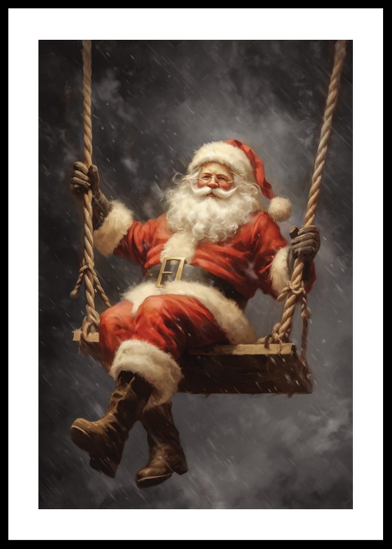 Santa On A Swing-0